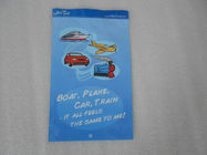 Le joint de poignée imprimé par LDPE met en sac le bleu avec la petite bande dessinée pour des jouets d'enfants