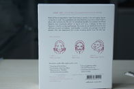 Carte blanche de Sade de papier de boîte rose d'emballage pour le masque de cosmétique de collagène de ginseng