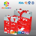 Pliez les sacs en papier adaptés aux besoins du client par rouge avec la corde/sacs à provisions/le sac en soie emballage de cadeau