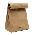 Sacs en papier naturels adaptés aux besoins du client de Papier d'emballage pour l'emballage alimentaire, poche simple de papier de Brown
