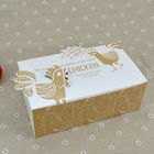 Boîte de poulet de maïs éclaté imprimée par logo, boîte de papier jetable pour les aliments de préparation rapide