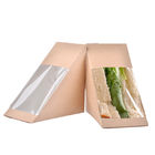 Boîte de livre blanc pour la boîte de papier à sandwich à Packagoing de sandwich/Atr avec la fenêtre