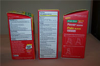 Paquets ondulés adaptés aux besoins du client de boîte de papier avec l'estampillage chaud, rouge