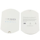 Boîte de papier d'oreiller de boîte d'extension blanche mate de cheveux avec le logo imprimé, service des douanes fourni