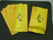 L'emballage chinois de thé d'aluminium de gousset de côté d'impression de gravure met en sac 10g 12g