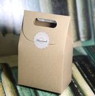 Boîte simple de papier de Brown emballage pour l'emballage de cadeau, impression adaptée aux besoins du client