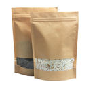 Tenez le sac d'emballage de châtaigne de papier d'emballage avec le zip-lock et la fenêtre pour l'emballage alimentaire sec