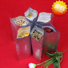 Le zip-lock de Mylar imprimé par coutume met en sac le sac rouge de Mylar avec la taille de support pour l'emballage de stockage de nourriture