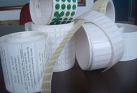 Labels de douille de rétrécissement de blanc de livre blanc adaptés aux besoins du client imprimés dans des autocollants d'imprimante de petit pain