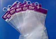 Sachets en matière plastique transparents imperméables de PVC Pothook empaquetant pour des vêtements de chaussettes