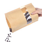 Sac de papier d'emballage de catégorie comestible avec la fenêtre claire/sac de Mylay pour le haricot, sucrerie, pain, café