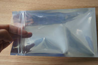 La poche adaptée aux besoins du client d'aluminium empaquetant trois côtés a scellé le sac de serrure de fermeture éclair de papier d'aluminium