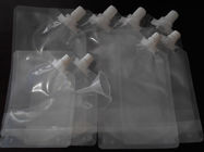 4oz 8oz 16oz 32oz PA/PE tiennent le sac transparent de bec pour l'emballage de vin