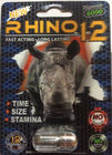 petite bouteille de médecine du rhinocéros 10ml, carte en plastique de rhinocéros de la pilule containers/3D de capsule