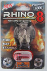 petite bouteille de médecine du rhinocéros 10ml, carte en plastique de rhinocéros de la pilule containers/3D de capsule