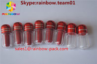 bouteille de pilule de sexe de capsule de récipient en plastique de conteneur de bouteille de pilule de sexe de bouteille de pilule avec les bouteilles de pilule en plastique de chapeau en métal