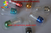 Bouteilles de pilule en plastique de sexe de balle, forme en plastique de pénis de conteneurs de pilule d'hexagone