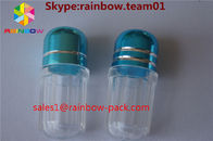 les bouteilles de pilule en plastique à vendre le dick de conteneurs de capsul ont formé les conteneurs bleus de capsule de bouteille hexagonaux et la forme octogonale