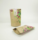 Sacs en papier kraft en PLA marron pour animaux de compagnie gâteaux alimentaires biscuits Sacs d'emballage comestibles avec fermeture à glissière
