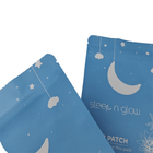 Logo personnalisé en plastique trois côtés scellé petit sac pour patch de sommeil Mylar sac re-verrouillable pour patch de mamelon