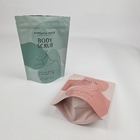 Emballage personnalisé Sac à fermeture à glissière en plastique sac pour essuyer le corps bain Salle d'emballage Sac à essuyer le corps café