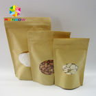 Fenêtre ovale de sacs en papier de Papier d'emballage de taille de Costomized pour la nourriture/produits à base de viande secs/mer