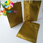 L'emballage de sac de casse-croûte de couleur de Glod, tirette tiennent des sacs pour la poudre de protéine/écrou sec