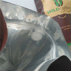 Les sacs à thé rescellables empaquetant le papier d'aluminium tiennent le sac de café avec la valve
