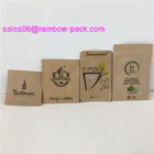 L'emballage zip-lock enduit par PE met en sac les sacs de Papier d'emballage de taille adaptés aux besoins du client par poche de sachet en papier pour le café/thé/casse-croûte