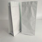Remplissage supérieur d'impression blanche de plaine de film d'emballage alimentaire de sac de fond plat avec la soupape à air