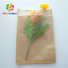 Emballage latéral de biscuit de papier d'aluminium de joint de la catégorie comestible trois faits sur commande rescellables de sacs en papier