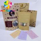 Valve zip-lock à nourriture de boîte de papier de soudure à chaud qui respecte l'environnement d'emballage pour le grain de café