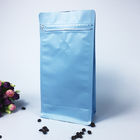 Sachets en matière plastique de fond plat empaquetant les sacs de café supérieurs zip-lock rescellables adaptés aux besoins du client