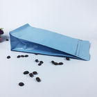 Sachets en matière plastique de fond plat empaquetant les sacs de café supérieurs zip-lock rescellables adaptés aux besoins du client