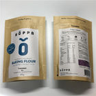 Zip-lock de papier aluminium de sacs en papier imprimé par coutume réutilisable pour l'emballage de farine de nourriture