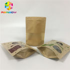 Le papier d'emballage zip-lock tiennent le support d'individu de papier d'aluminium de poches étanche à l'humidité pour le casse-croûte d'écrou