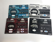 Boîte de présentation en plastique matérielle de carte d'emballage de boursouflure du rhinocéros 12 de bouteilles de pilule d'ABS