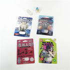 Rhinocéros 69 boîtes à cartes en plastique de l'insertion 3d de capsule masculine d'amélioration d'emballage de carte de la boursouflure 3D