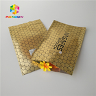 Sachets en plastique zip-lock brillants mats empaquetant le sachet métallique de feuille d'or pour Cbd Kratom
