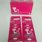 Emballage de boursouflure UV de capsule de cartes de papier de minou de rose d'effet avec la balle de conteneur