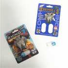 Cartes de papier de temps de Buffalo de habillage transparent d'emballage de rhinocéros de boursouflure heureuse de pilule faites sur commande