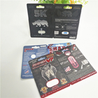 Cartes de papier de temps de Buffalo de habillage transparent d'emballage de rhinocéros de boursouflure heureuse de pilule faites sur commande