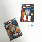 Emballage de amélioration de pilule de représentation sexuelle masculine de balle de conteneur de rhinocéros de carte du papier d'art 3D