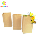 Emballage sulfurisé biodégradable de casse-croûte de sac de fond plat de papier d'emballage de catégorie comestible