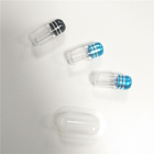 Style en plastique d'octogone de bouteilles de pilule de picoseconde Mini Rhino Pills Container Clear avec le chapeau en métal