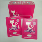 Boîte de présentation rose d'emballage de renforceur de sexe de boursouflure de carte de papier de pilule de sexe de minou