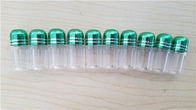 Chapeau coloré en métal de pilule de Bottless de rhinocéros de conteneurs en plastique clairs de capsule pour les cartes 3D