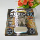 Rhinocéros 9K/7/12 d'emballage de carte de boursouflure de la série 3D de rhinocéros pour la capsule masculine de pilule d'amélioration