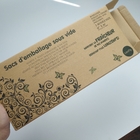 Emballage recyclable de papier de Papier d'emballage Brown de carton de pliage adapté aux besoins du client imprimant des biens