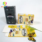 Le logo de estampillage chaud brillant brillant de marque d'OEM a imprimé des boîtes à cartes d'emballage de cil de cosmétiques de cadeau de boîte de papier